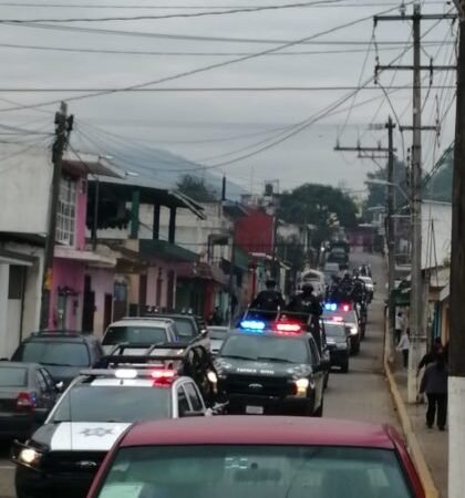 MANTIENEN ACCIONES PARA REFORZAR LA SEGURIDAD EN LA ZONA.