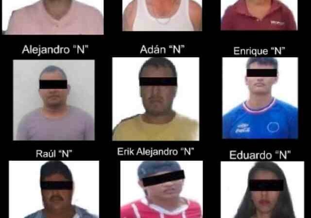 DETIENEN A 9 CON DROGA, ARMAS Y AUTOS ROBADOS