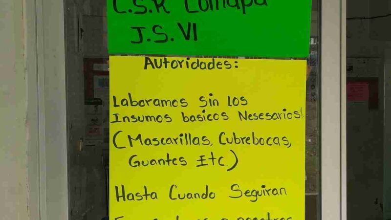 PERSONAL DE UNIDADES DE SALUD, SIN EQUIPO