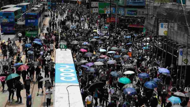 MILES PROTESTAN EN HONG KONG CONTRA NUEVA LEY DE SEGURIDAD