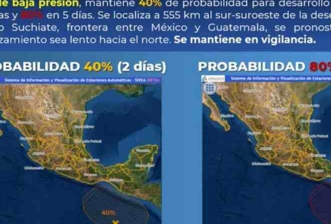 ALERTAN POR POSIBLE FORMACIÓN DE PRIMER CICLÓN EN EL PACÍFICO