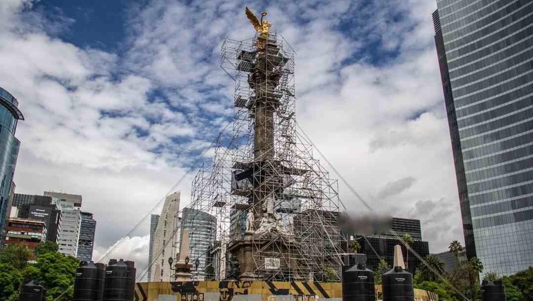 RESTAURACIÓN DEL ÁNGEL DE LA INDEPENDENCIA TERMINARÁ EN AGOSTO