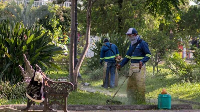 REDOBLAN TRABAJO EN PARQUES Y JARDINES DE FORTÍN