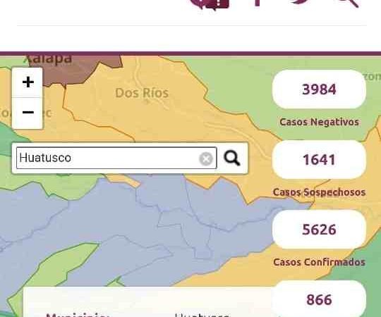 SUMAN TRES DEFUNCIONES EN HUATUSCO POR COVID