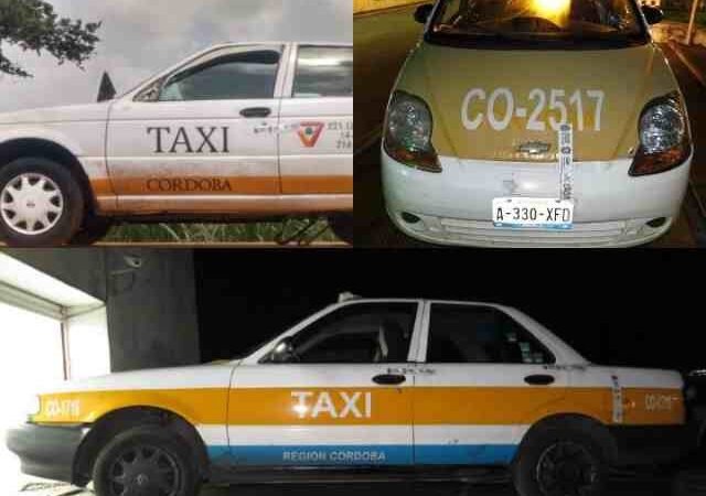 RECUPERA SSP TRES TAXIS DE CÓRDOBA REPORTADOS COMO ROBADOS