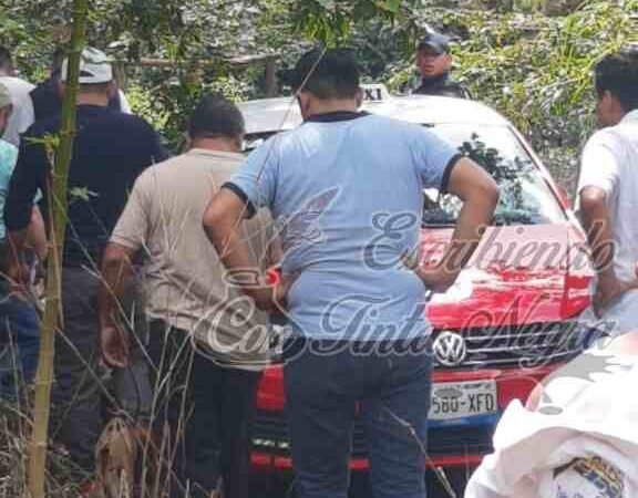 ROBAN TAXI EN HUATUSCO; LO RECUPERA LA POLICÍA