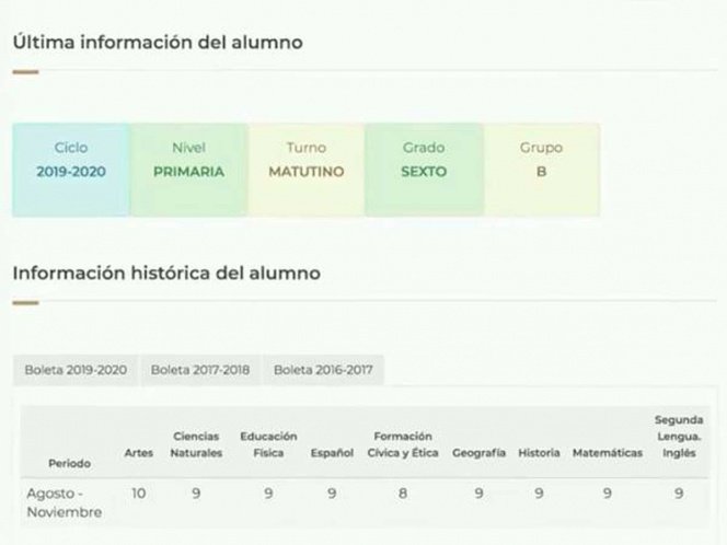 YA ESTÁN DISPONIBLES BOLETAS Y CERTIFICADOS ESCOLARES