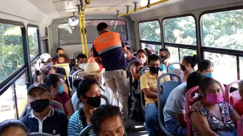 IMPLEMENTAN OPERATIVO EN TRANSPORTE PÚBLICO