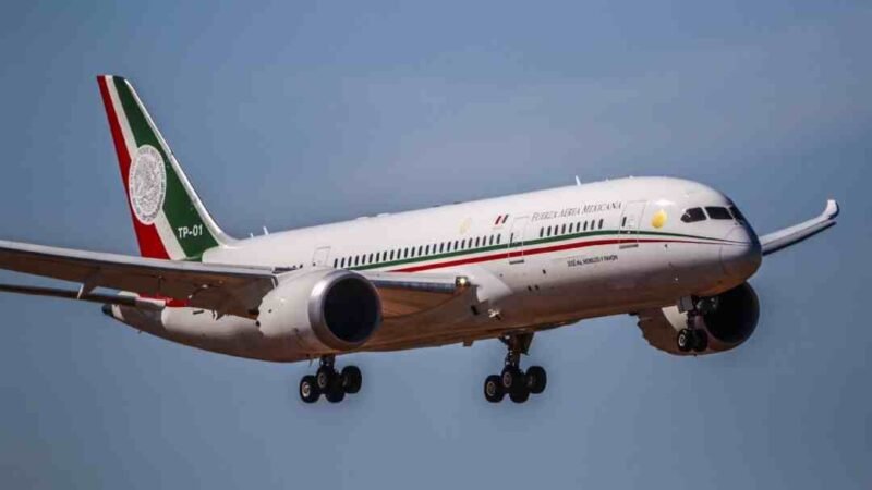 AVIÓN PRESIDENCIAL REGRESARÁ A MÉXICO ESTE MIÉRCOLES PARA SU VENTA