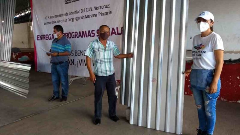 BENEFICIAN A FAMILIAS CON MATERIAL PARA MEJORAMIENTO DE VIVIENDA