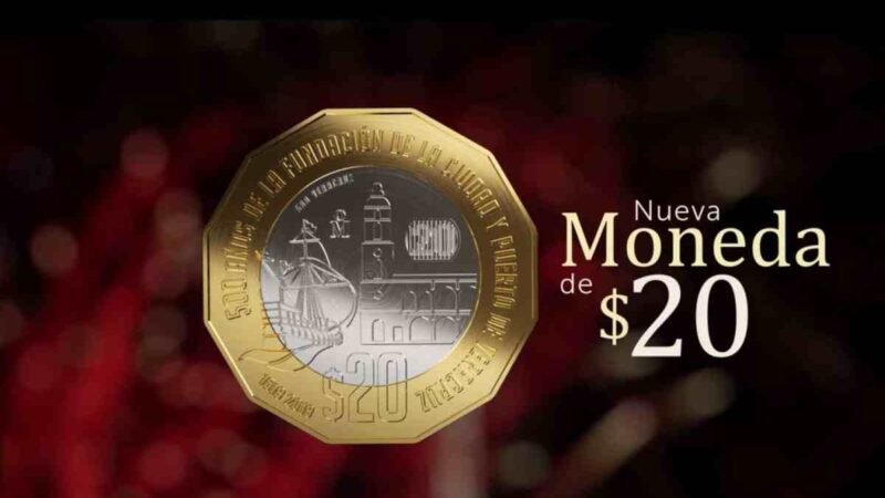 YA CIRCULA LA NUEVA MONEDA DE 20 PESOS EN HONOR A VERACRUZ