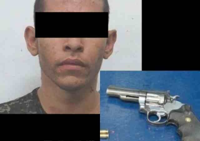 LO DETIENE POR AGREDIR A BALAZOS A LA POLICÍA