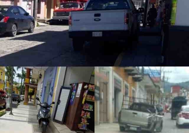 USAN BANQUETAS COMO ESTACIONAMIENTO