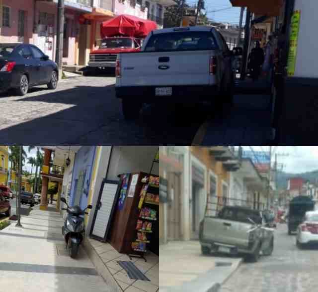 USAN BANQUETAS COMO ESTACIONAMIENTO