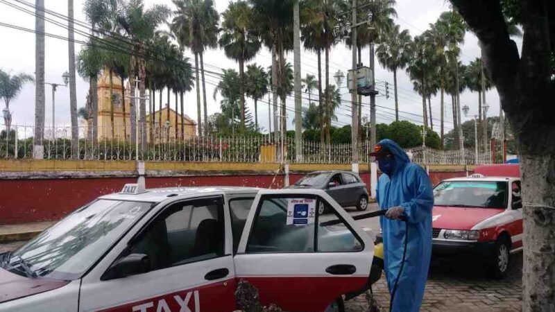 A TAXISTAS YA NO LES INTERESA DESINFECTAR SUS UNIDADES