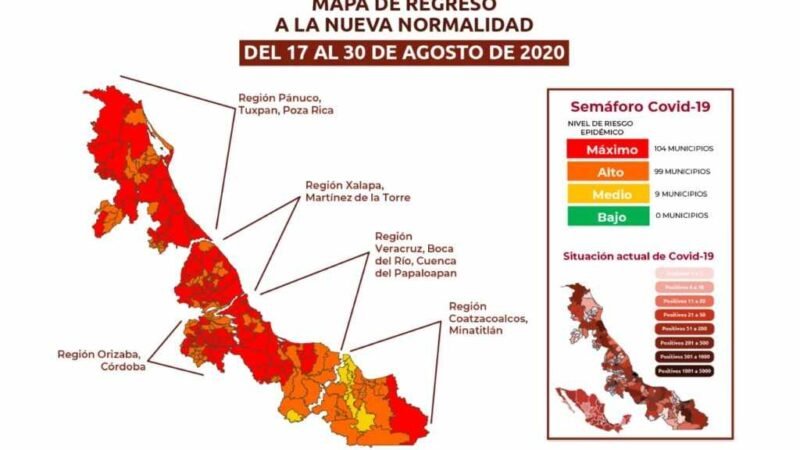 ZONA DE LAS ALTAS MONTAÑAS, SE MANTIENE EN SEMÁFORO ROJO