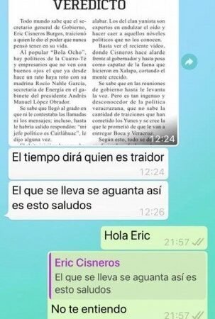 AMENAZA ERIC CISNEROS A DIARIO EL DICTAMEN