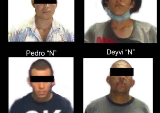 DETIENEN A 4 CON ARMAS