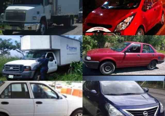 RECUPERAN 11 VEHÍCULOS ROBADOS