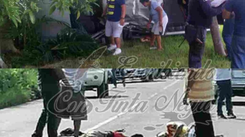 SE MATAN DOS ESTUDIANTES EN VOLCADURA