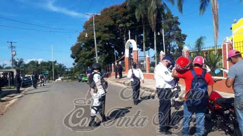 ACTIVAN CERO TOLERANCIA EN LA ZONA
