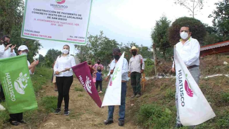 INICIAN PAVIMENTACIÓN DE CALLE EN SAN DIEGO TETITLÁN