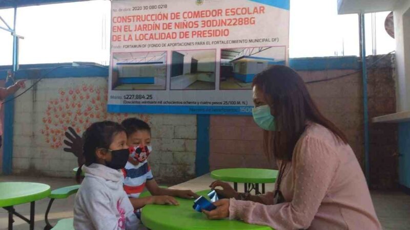 ENTREGAN COMEDOR ESCOLAR EN KINDER DE PRESIDIO