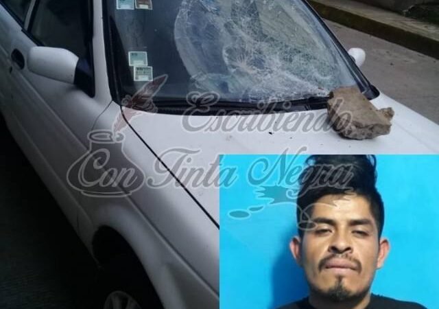 DETIENEN A DROGADICTO POR DAÑOS