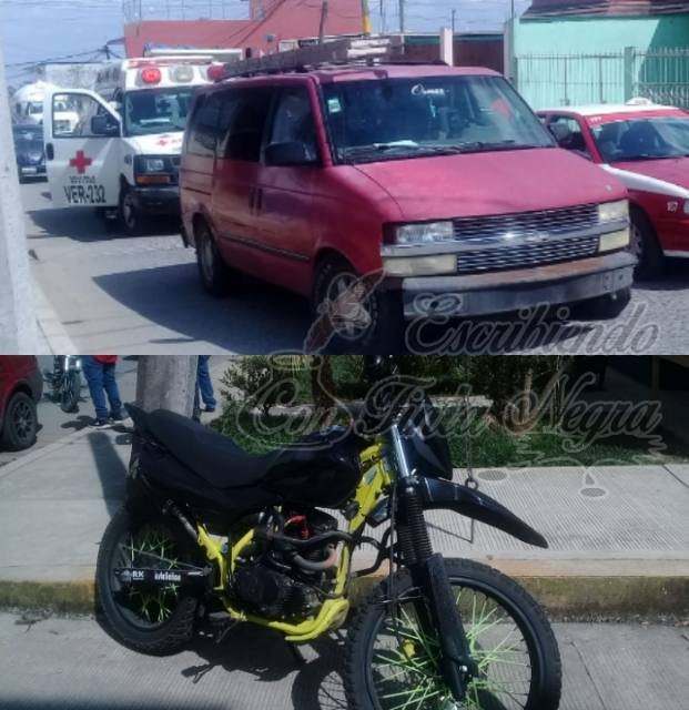 IMPACTA CAMIONETA A MOTOCICLISTA