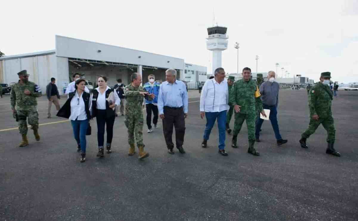 AMLO LLEGA A TABASCO; EVALÚA CON GABINETE SITUACIÓN DE EMERGENCIA