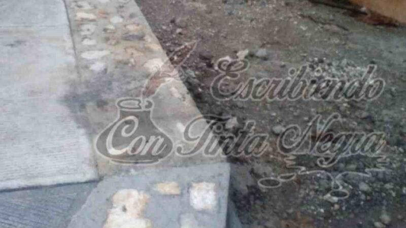 ALCALDESA DEJA OBRAS A MEDIAS