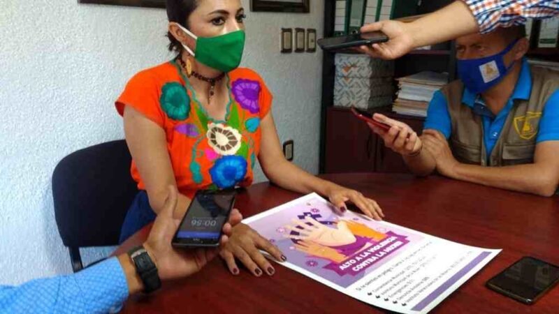 EXHORTA ALCALDESA A DENUNCIAR CASOS DE VIOLENCIA