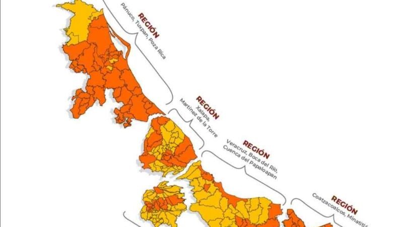 ZONA DE COSCOMATEPEC Y HUATUSCO REGRESAN A SEMÁFORO NARANJA