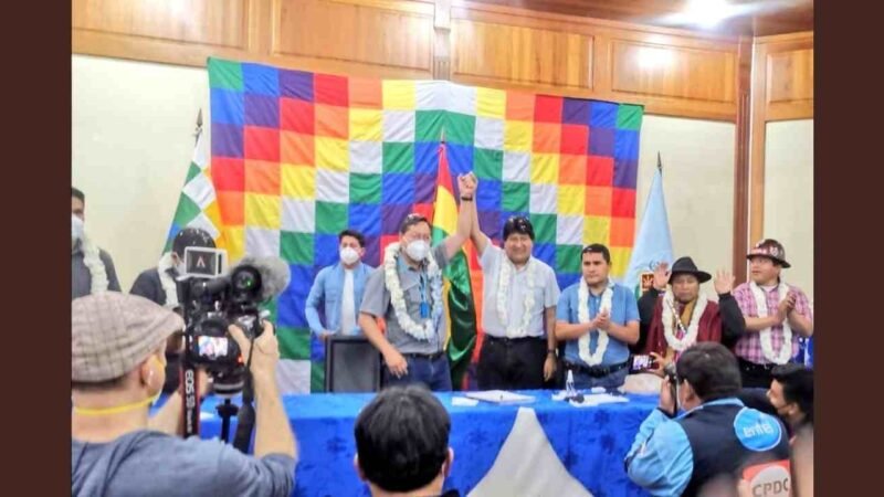 EVO MORALES LLAMA AL MAS A GANAR ELECCIONES Y “BLINDAR” AL GOBIERNO DE ARCE