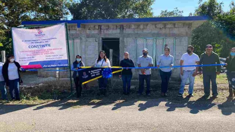 ENTREGA ALCALDESA OBRAS EN LA COLONIA EJIDAL Y SANTA RITA