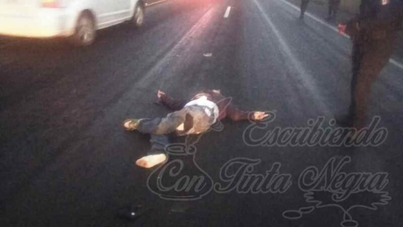 MUERE ARROLLADO EN LA AUTOPISTA