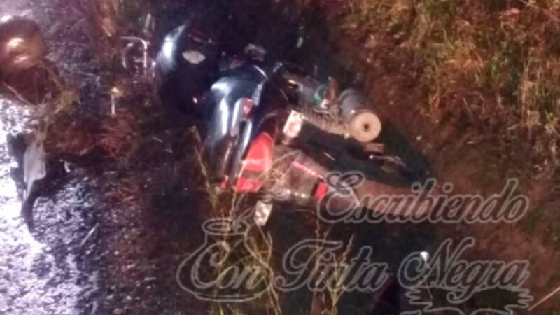 DERRAPA MOTOCICLISTA EN HUATUSCO