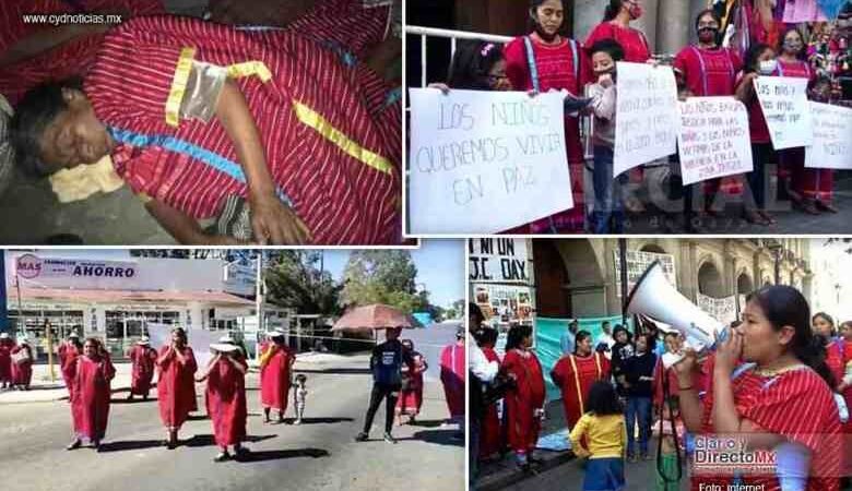 MUJERES TRIQUIS PIDEN AYUDA Y DENUNCIAN VIOLENCIA DE GRUPOS ARMADOS EN OAXACA
