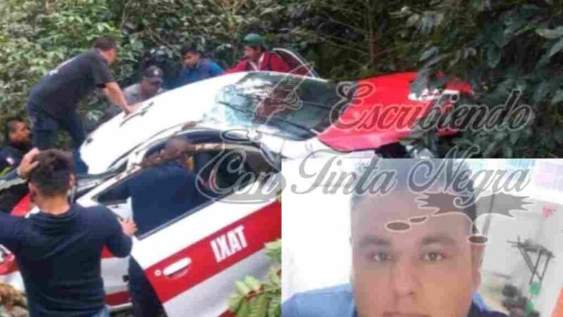 MUERE TAXISTA DE MATA DE INDIO TRAS ACCIDENTE