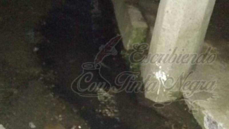 COLAPSA DRENAJE EN CHOCAMÁN
