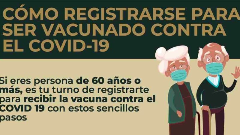 10 PASOS PARA EL REGISTRO DE ADULTOS MAYORES PARA LA VACUNA CONTRA COVID-19