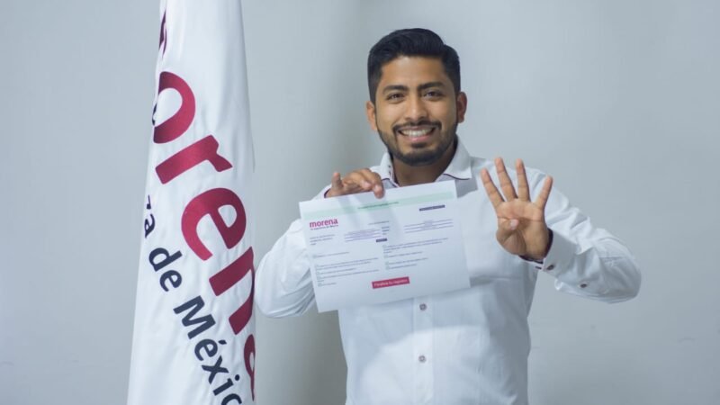 SE REGISTRA ALEJANDRO PORRAS COMO PRECANDIDATO A DIPUTADO POR MORENA