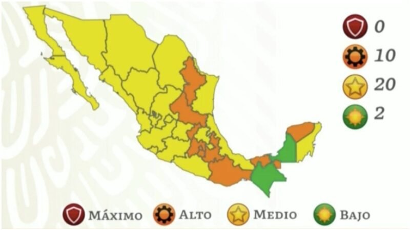 MÉXICO AVANZA A SEMÁFORO AMARILLO POR COVID-19