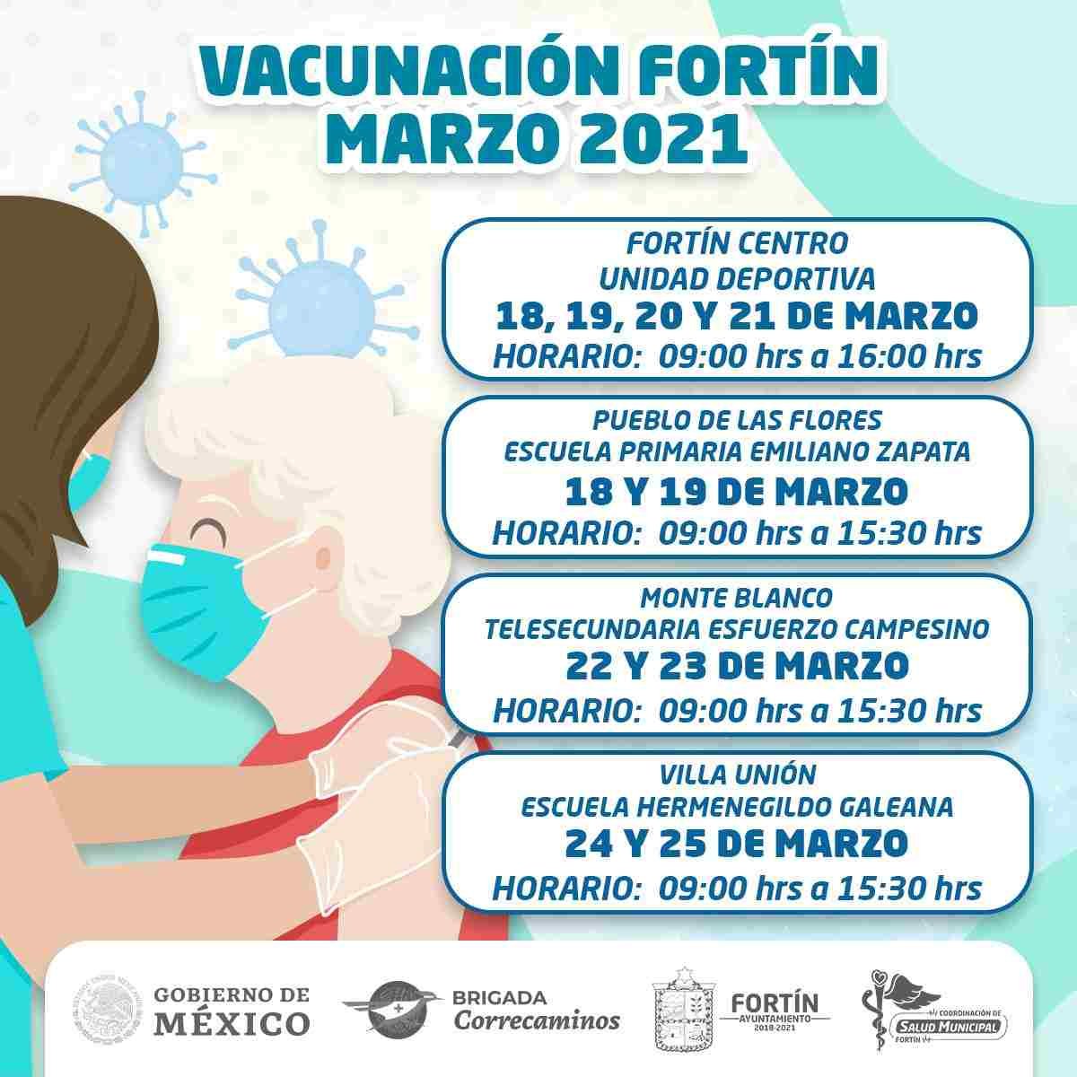 INICIA VACUNACIÓN CONTRA COVID EN FORTÍN
