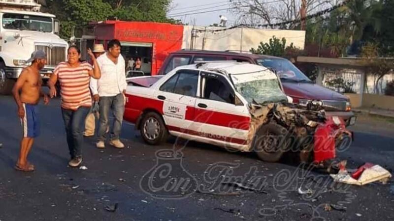 SE MATA TAXISTA EN ACCIDENTE