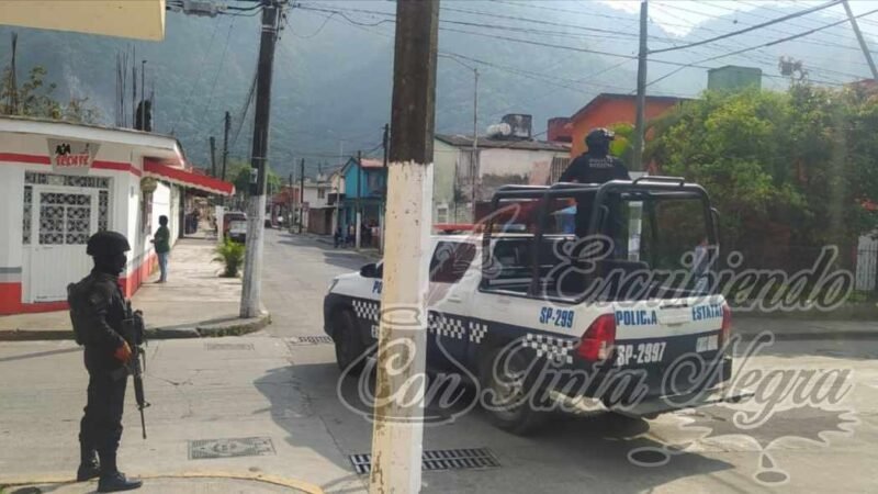 BALACERA EN RÍO BLANCO; DETIENEN A 3