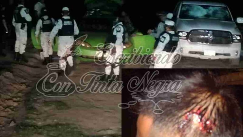 AGREDEN A PEDRADAS A POLICÍAS