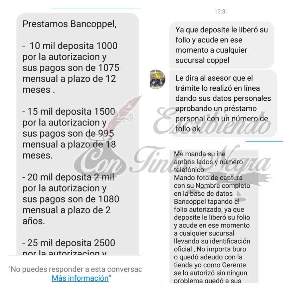 DENUNCIAN FRAUDE CON “PRESTAMOS” DE BANCOPPEL