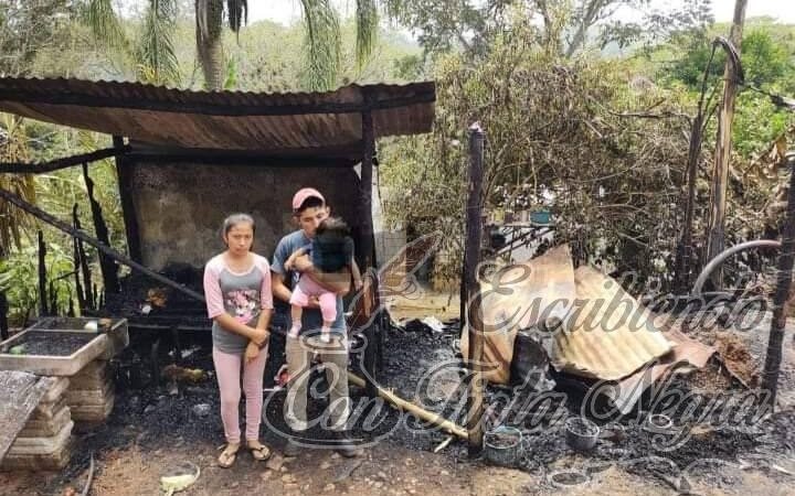 PIERDEN TODO EN INCENDIO