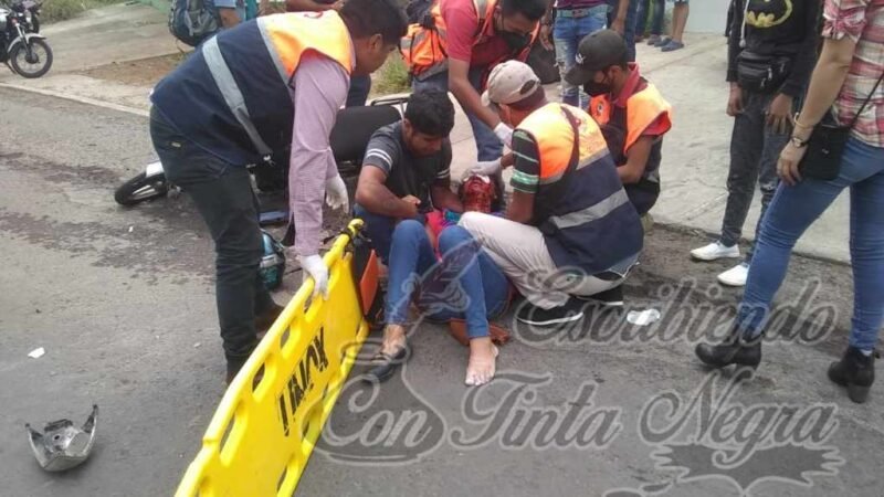 CHOCAN MOTOCICLISTAS EN BOCA DEL MONTE